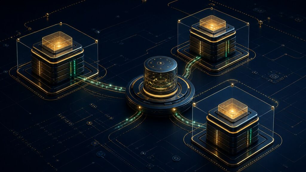 PrimeX Auto Trade fund nodes connected to a central automated execution system
